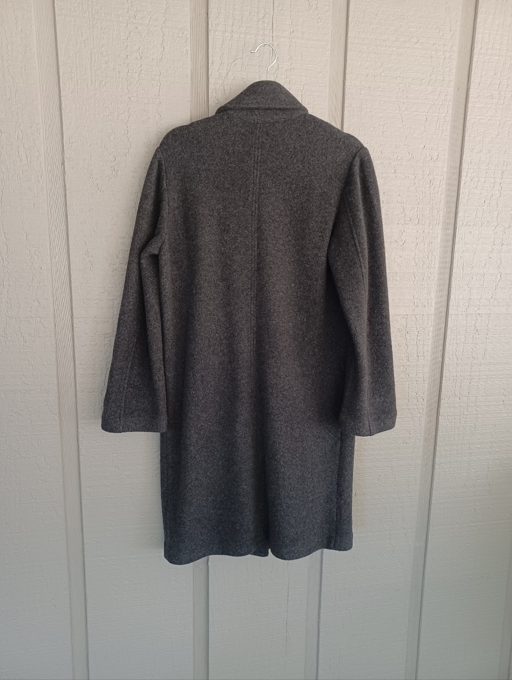 Faherty Atlantic Knit Coat Size XS Womens Quiet Luxury Wool Blend In Charcoal - Picture 5 of 15